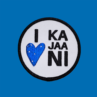 I love Kajaani kangasmerkki (10640-KANGASMERKKI)