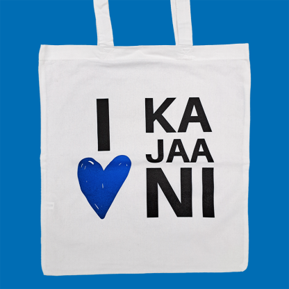 I love Kajaani kassi valkoinen